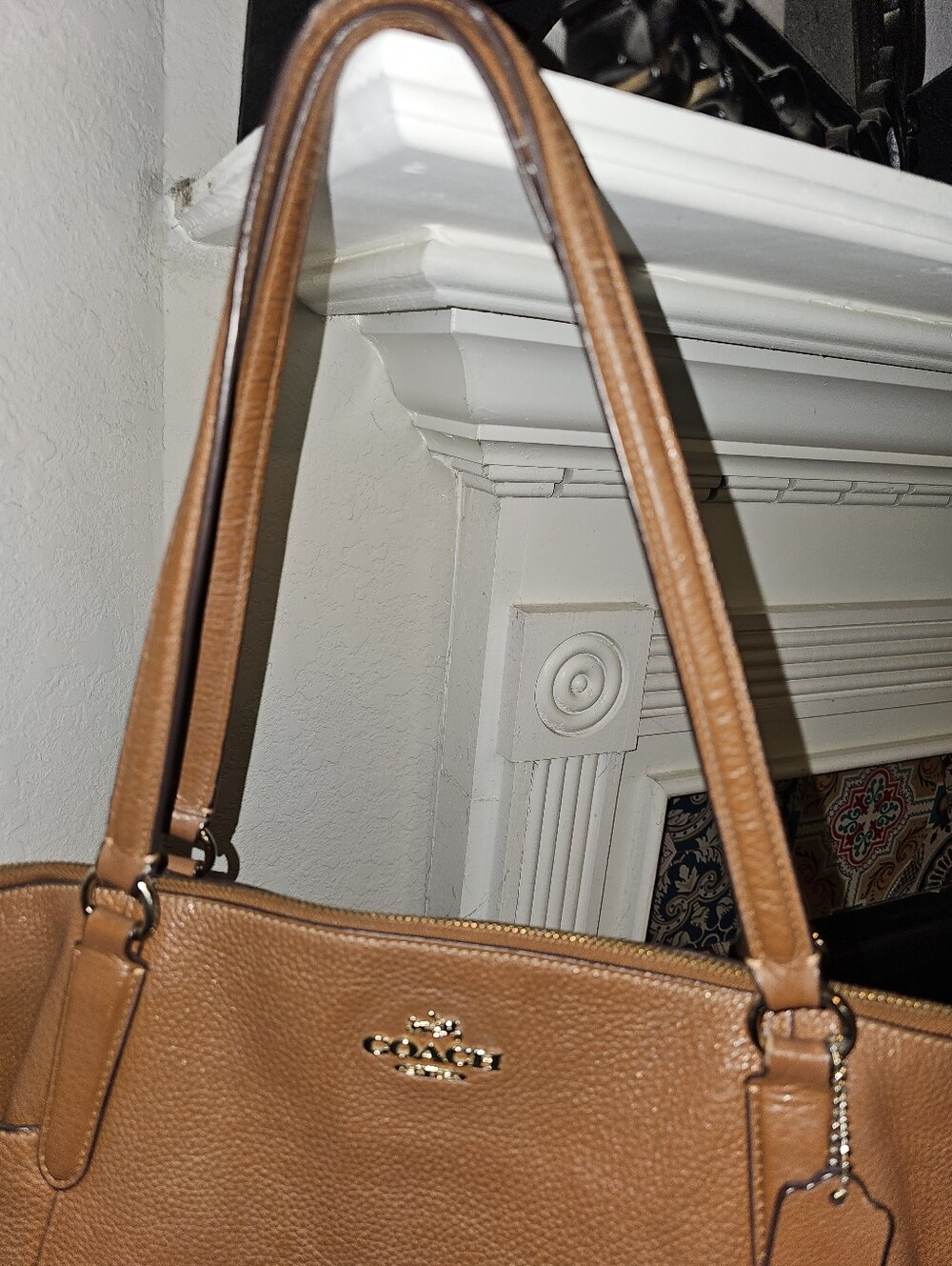 Coach Ava II Pebble Leather Tote D1648 F37216 READ - Picture 5 of 15